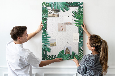 Pin board Monstera frame