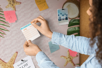 Cork memo board Summer frame