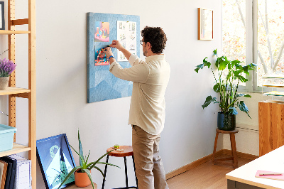 Cork pin board Geometric pattern