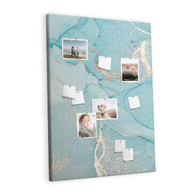 Cork pin board Decorative marble