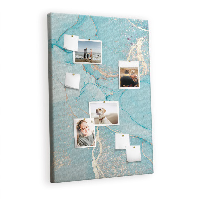 Cork pin board Decorative marble