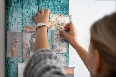 Cork display board Blue old wood