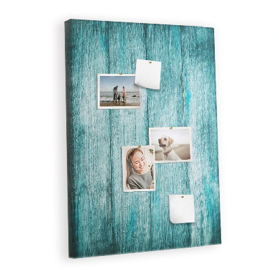 Cork display board Blue old wood