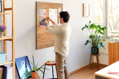 Cork display board Wood planks