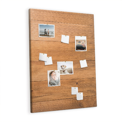 Cork display board Wood planks