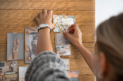 Cork display board Wood planks