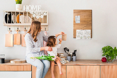 Cork display board Wood planks