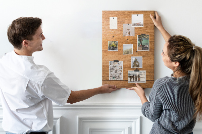 Cork display board Wood planks