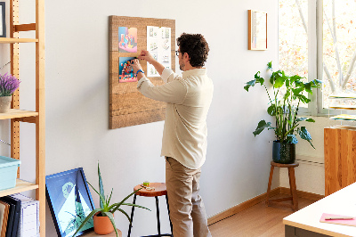 Cork display board Wood planks