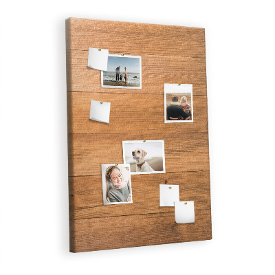 Cork display board Wood planks