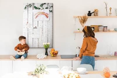 Cork notice board Wooden panels