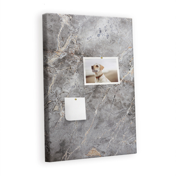 Cork memo board Dark marble