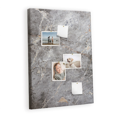 Cork memo board Dark marble