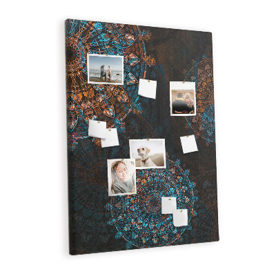 Cork memo board Decorative mandala