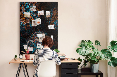 Cork memo board Decorative mandala