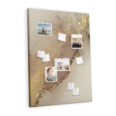 Cork memo board Glitter marble