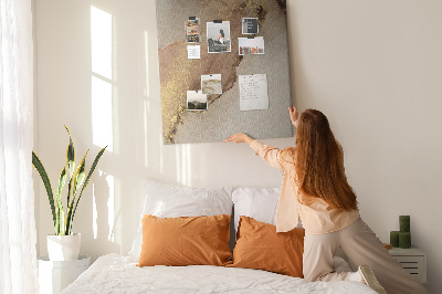 Cork memo board Glitter marble