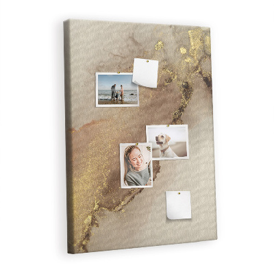 Cork memo board Glitter marble