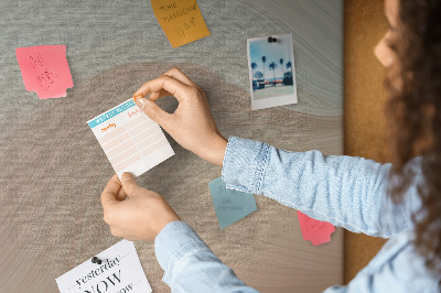 Cork pin board Color mixing