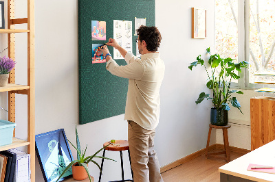 Cork pin board Pattern lines leaves