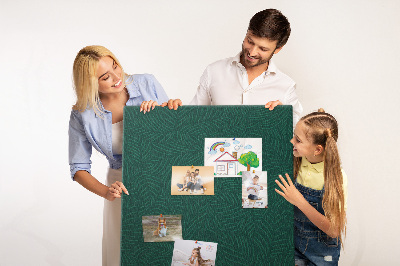 Cork pin board Pattern lines leaves