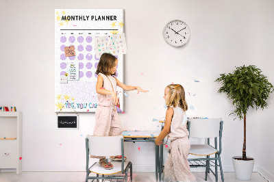 Pin board Monthly planner