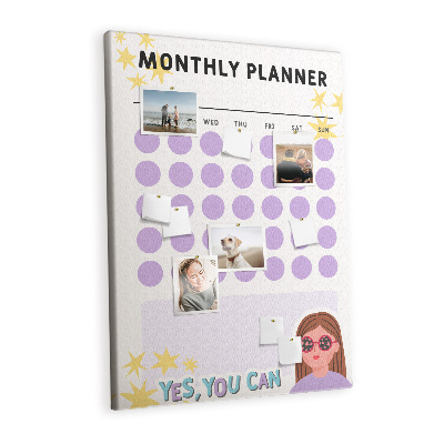 Pin board Monthly planner