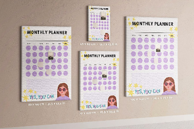 Pin board Monthly planner