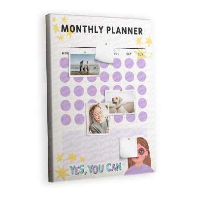 Pin board Monthly planner