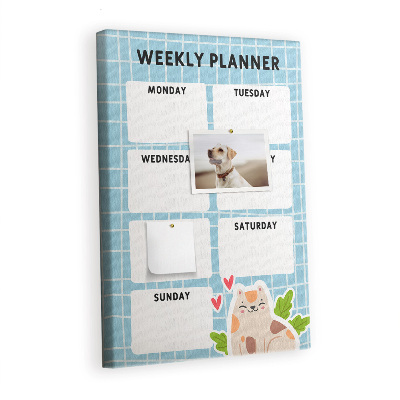 Pin board Weekly planner