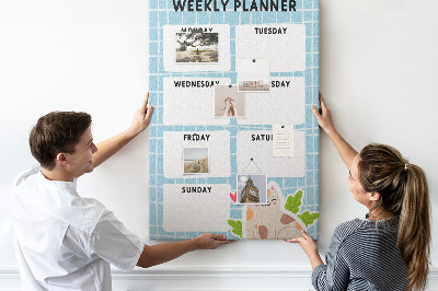 Pin board Weekly planner