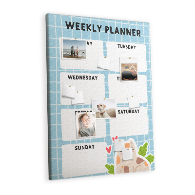 Pin board Weekly planner