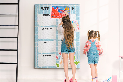 Pin board Weekly planner