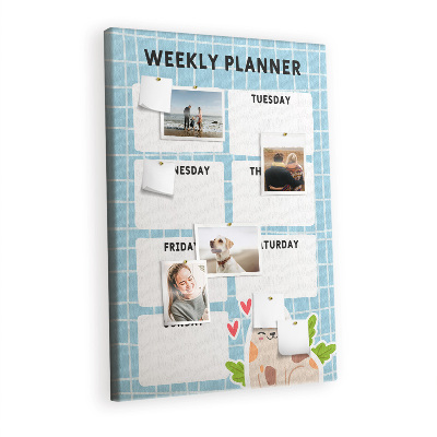 Pin board Weekly planner