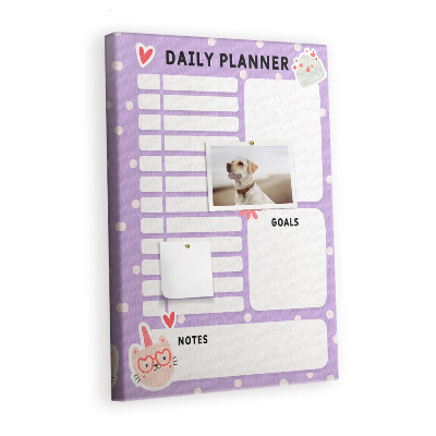 Pin board Daily planner