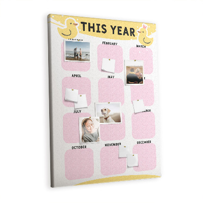 Pin board Yearly planner