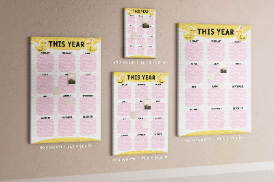 Pin board Yearly planner