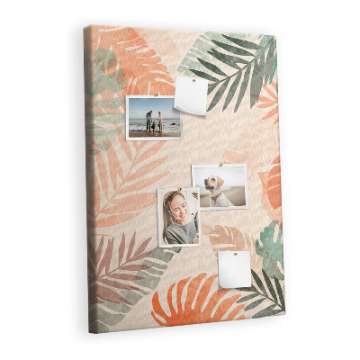 Pin board Palm leaves frame