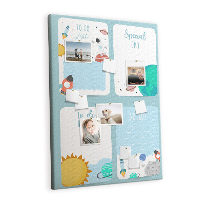 Pin board Galaxy planner