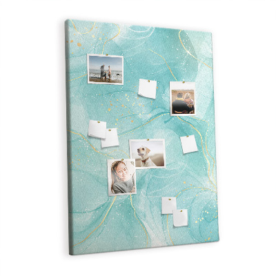 Cork memo board Abstract marble