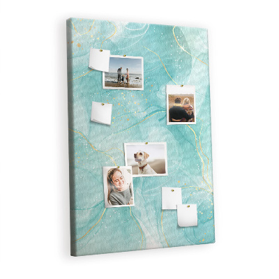 Cork memo board Abstract marble