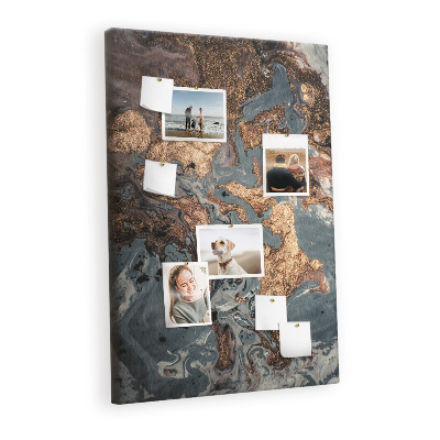 Cork memo board Marble art