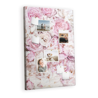 Cork memo board Roses