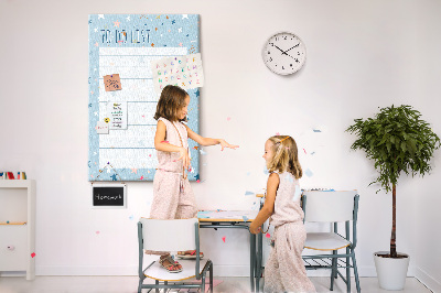 Cork pin board Cosmic planner