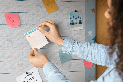 Cork pin board Cosmic planner