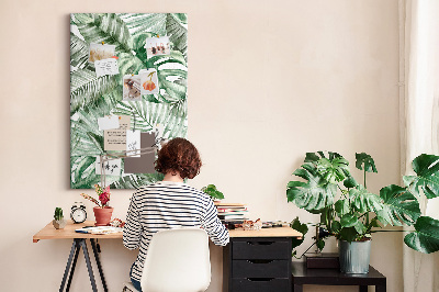 Cork board Watercolor leaves