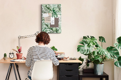 Cork board Watercolor leaves