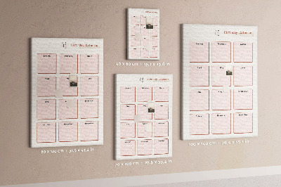 Cork board Birthday Calendar