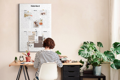 Cork pin board Vision board