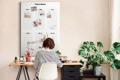 Cork pin board Vision board